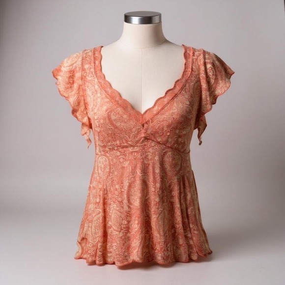 torrid Tops - TORRID Sweetheart Flutter Fit & Flare Blouse NWT Size 2X